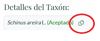 Citar taxón